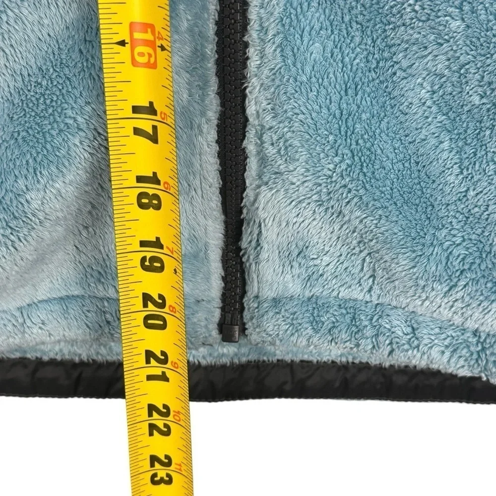The North Face Girls Blue Oso Full Zip Hooded Fleece Jacket Size Large (14/16)